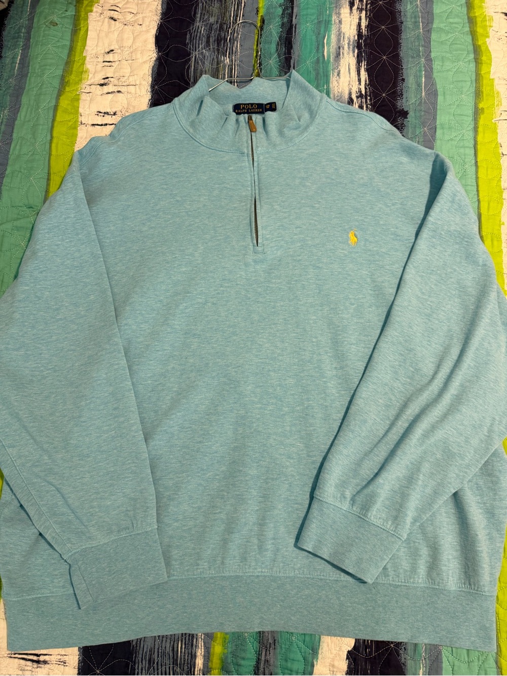 Light Blue Polo by Ralph Lauren 1/4 Zip